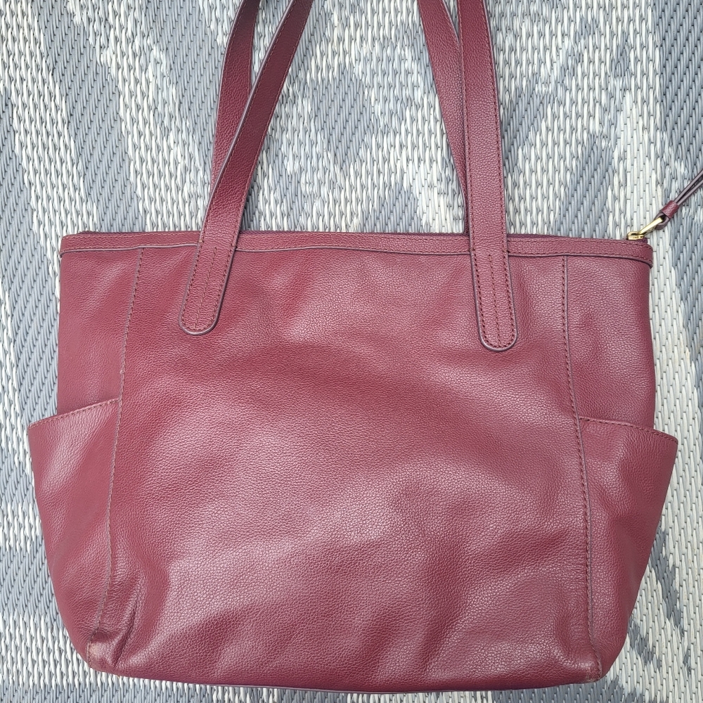 Fossil Mimi Large Leather Tote Bag - Picture 3 of 16
